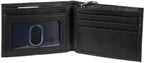 Dickies Billetera de piel con cadena plegable RFID para hombre, color negro