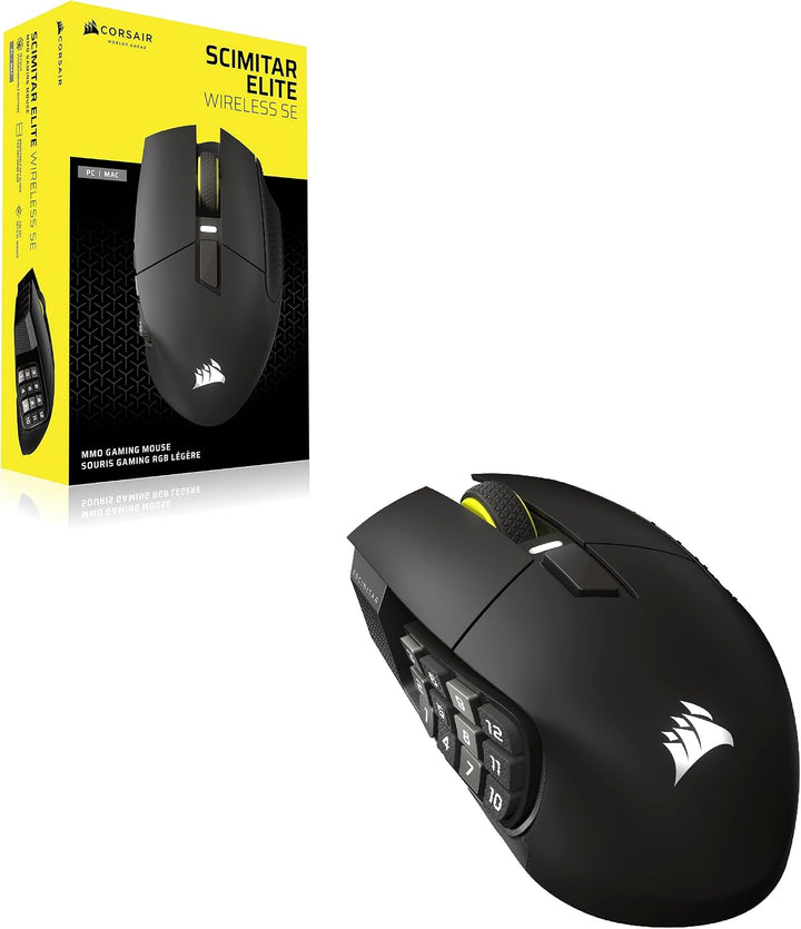 Corsair Scimitar Elite Wireless SE MMO - Ratón para juegos de PC -...