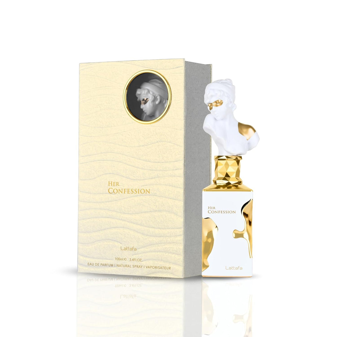 Lattafa Su Confesión - Vainilla, Floral, Ámbar, Almizcle - Eau de P...