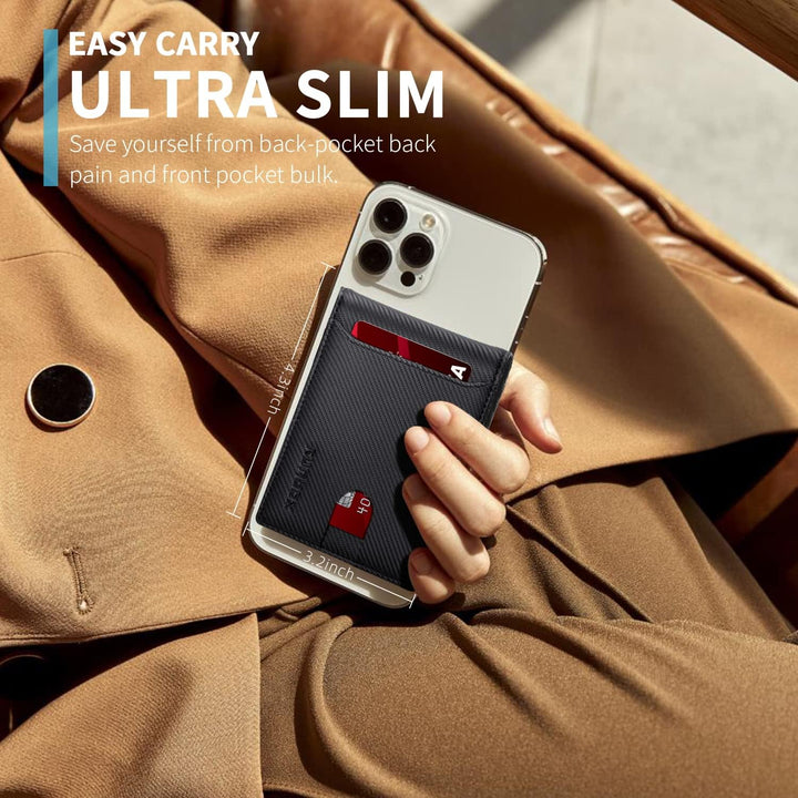 RUNBOX Cartera delgada para hombre, 11 ranuras para tarjetas de cré...