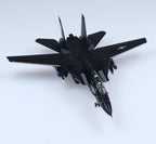 Grumman F-14 Tomcat VX-4 Modelo fundido a presión – 1/100 US Navy Fighter Jet, modelo de exhibición de metal preconstruido con soporte, regalo coleccionable para fanáticos de la aviación militar