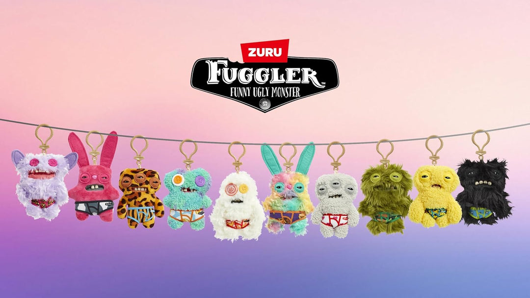 Fuggler llaveros serie 4 de ZURU, monstruo divertido y feo, de pelu...