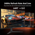 Z-Edge 27 pulgadas 2K monitor curvo de juego, monitor curvo 240Hz U...