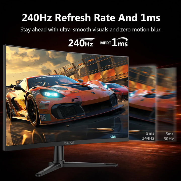 Z-Edge 27 pulgadas 2K monitor curvo de juego, monitor curvo 240Hz U...