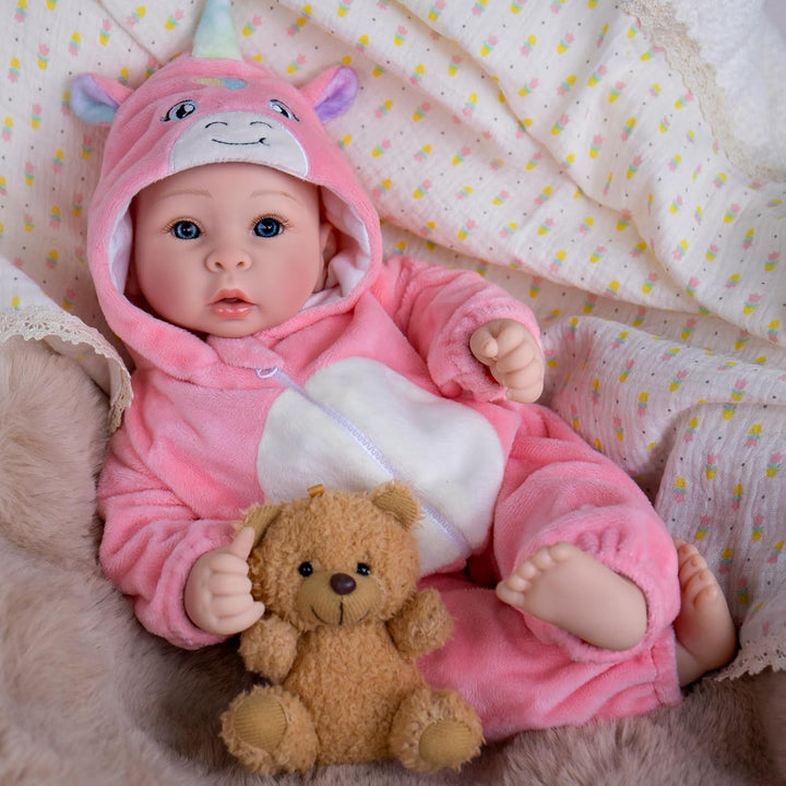UOFTKIZ Muñecas de bebé - Muñecas de niña de la vida real de 17 pul...
