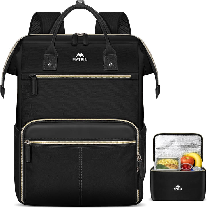 MATEIN Mochila de almuerzo, mochila para portátil de 17.3 pulgadas...