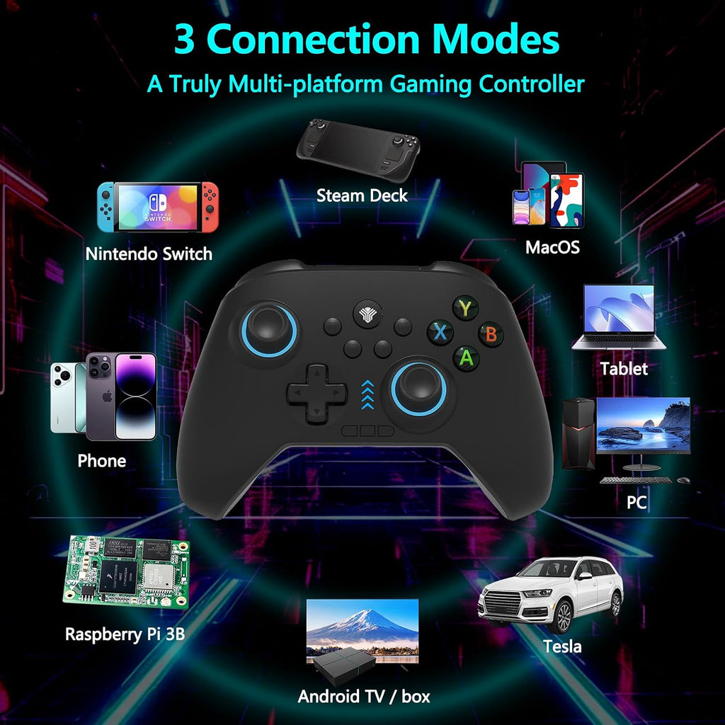 YUYIU Controlador Inalámbrico para Juegos para PC, Switch, Steam Deck, Android, iOS