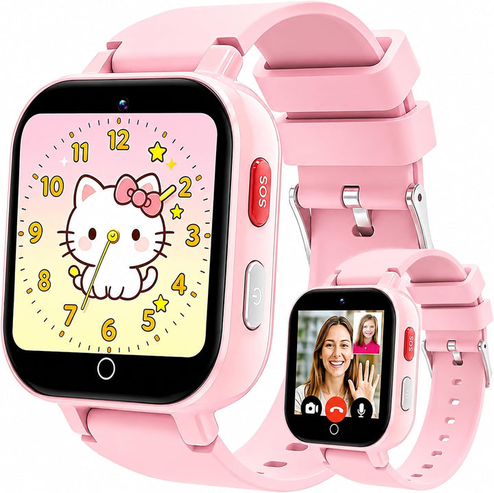 DXPICR Reloj inteligente 4G para niños con rastreador GPS, video y...