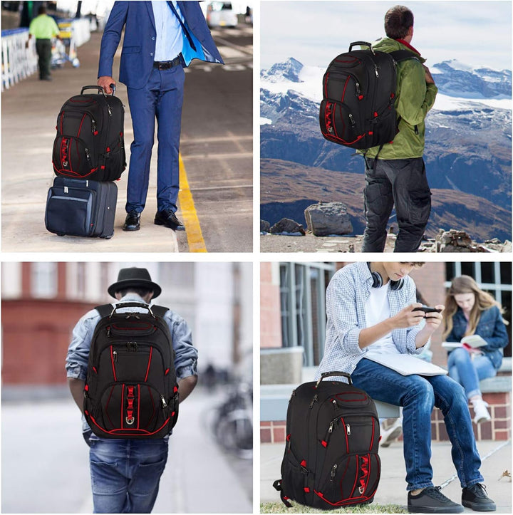 JCDOBEST Mochila para laptop, roja, capacidad de 55 L, aprobada por...