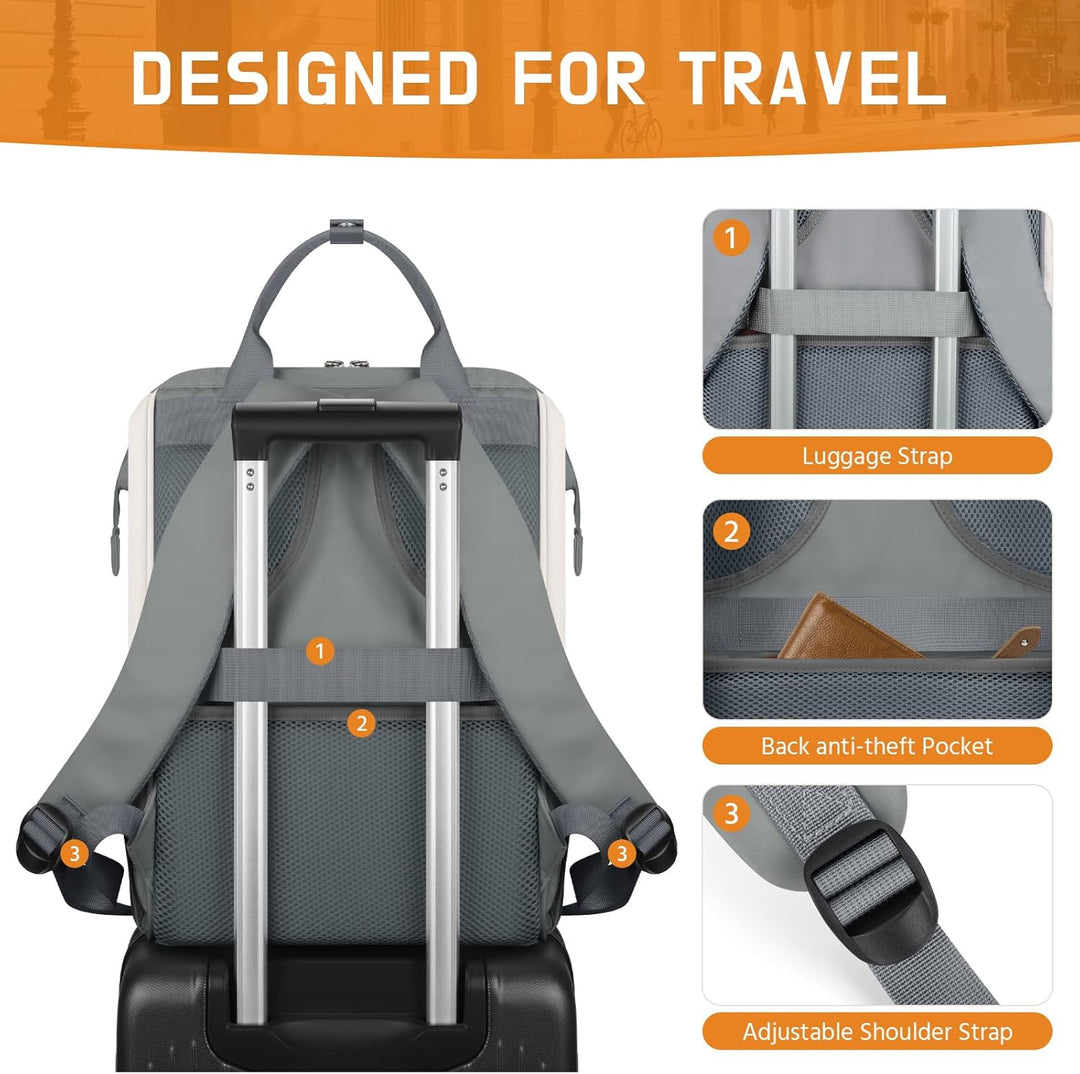 Maelstrom Mochila para laptop, se adapta a mochila de viaje de 15.6...