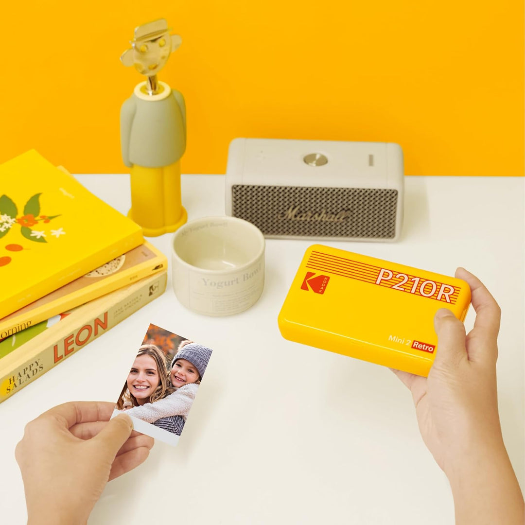 KODAK Mini 2 Retro 4PASS - Impresora fotográfica portátil, 2.1 x 3....