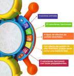 Juego de batería para niños pequeños, instrumentos musicales para niños, juguetes para regalos de cumpleaños de niños, kit de batería eléctrica para bebés y niñas