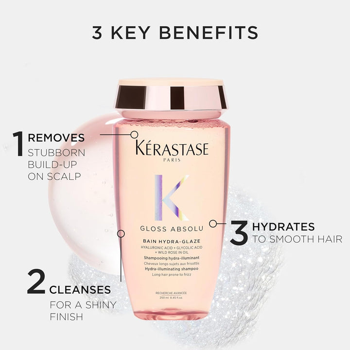 Kerastase Gloss Absolu - Champú antiencrespamiento de alto brillo -...