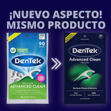 DenTek Triple Clean Picos de hilo dental de limpieza avanzada, hilo...