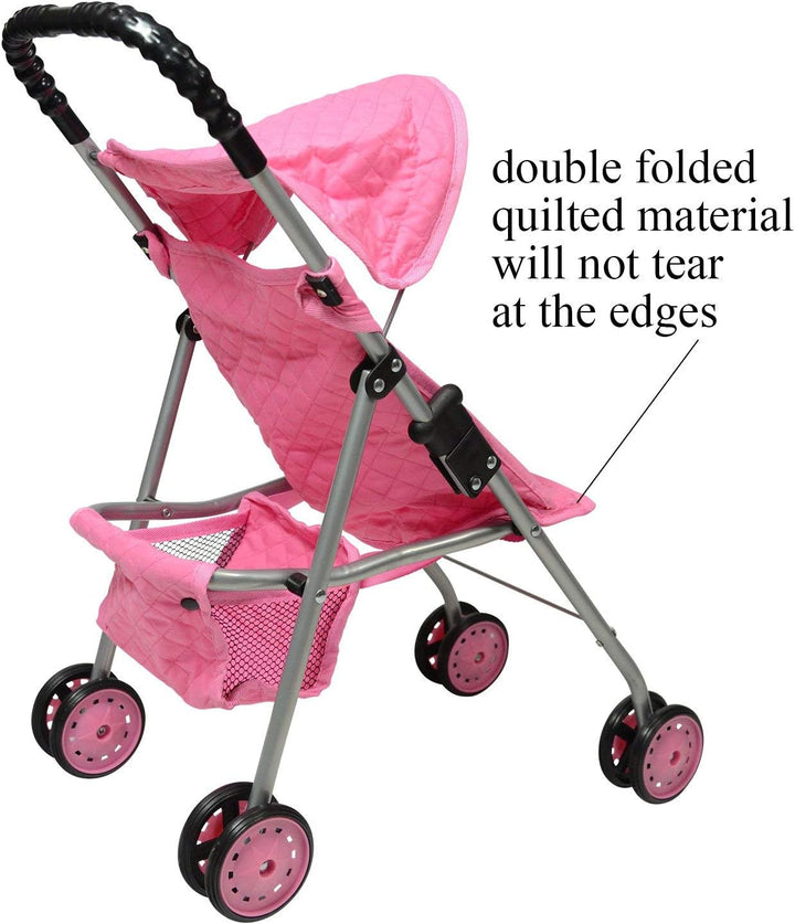 The New York Doll Collection Mi primer cochecito de muñecas con ces...