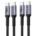 80Gbps USB 4.0 para Thunderbolt 4 Cable 3.3 ft, 2 Paquetes, 240W