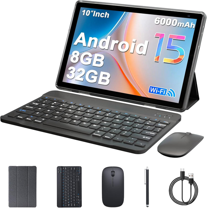 Tablet Android 15 Tabletas de 10 Pulgadas, 8GB RAM 32GB ROM 1TB Amp...