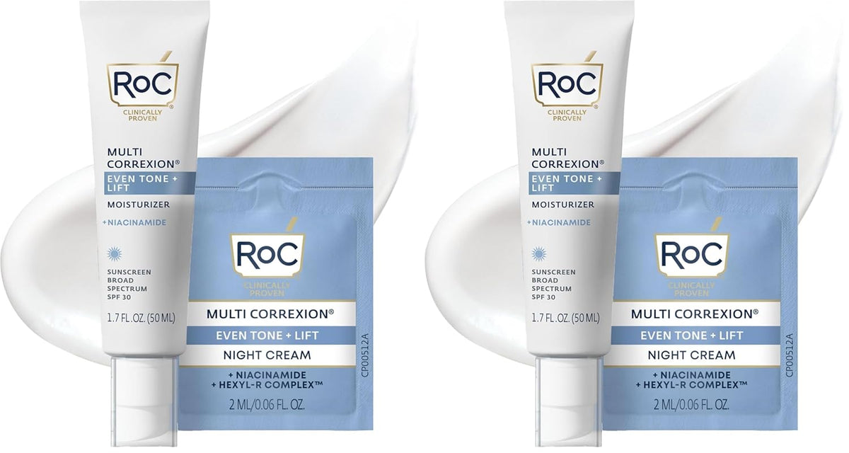 RoC Multi Correxion 5 en 1 hidratante facial, 1,7 Ounce (paquete de 2), Hidratante diario 5 en 1