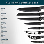 Home Hero Juego de cuchillos de cocina de 16 piezas - Juego de cuchillos