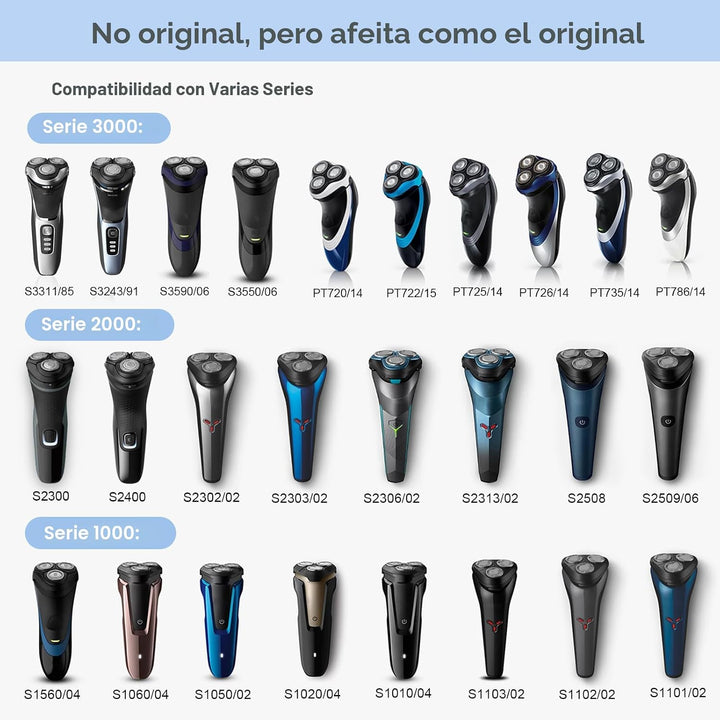 SH30 Cabezales de repuesto para Philips Norelco Shaver Series 3000,...