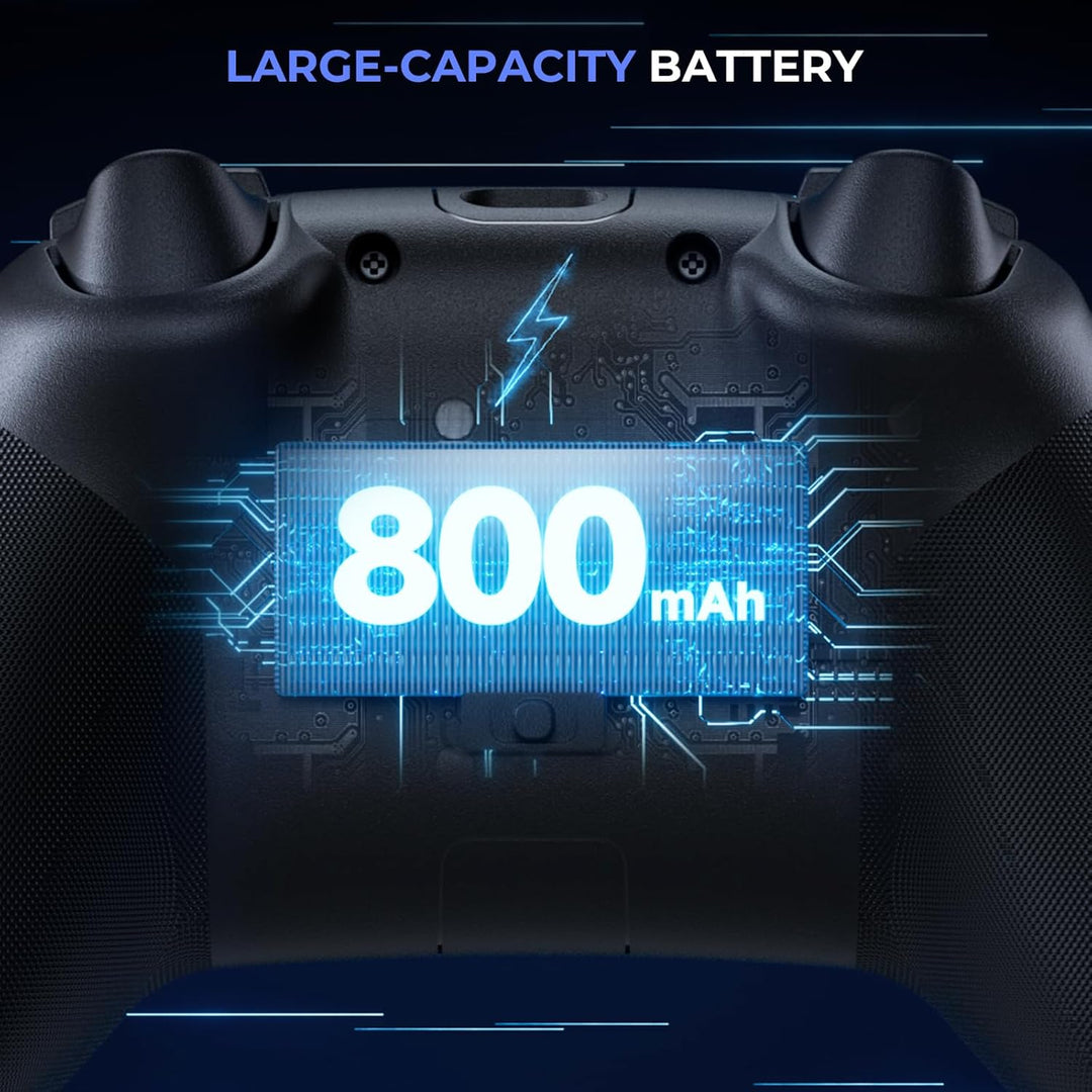 ECHTPower Wireless PC Gaming Controller - Hall Effect Joystick, 2.4...