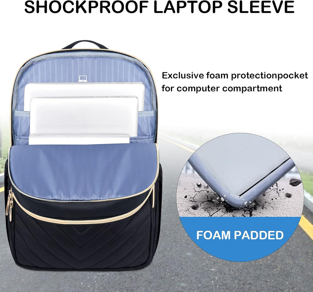 VANKEAN Mochila para laptop de 15.6 pulgadas para mujeres y hombres...