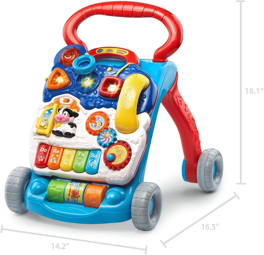 VTech Andador de Aprendizaje de Sentado a de Pie (Empaque Libre de Frustraciones), Azul