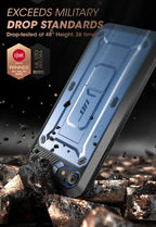 SUPCASE Funda para iPhone SE de 3ª generación / iPhone SE de 2ª generación / iPhone 7/ iPhone 8 (Unicorn Beetle Pro), con protector de pantalla y soporte y clip, funda resistente para teléfono para