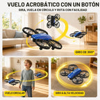 Holy Stone HS210FS Mini Drone para niños principiantes, juego de cuadricóptero RC para interiores de 2 jugadores con modo de batalla, giros de 360°, mosca circular, modo sin cabeza, retención de