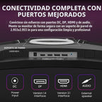 CRUA - Monitor curvo ultra ancho DQHD de 49 pulgadas y 165 Hz, 1500...