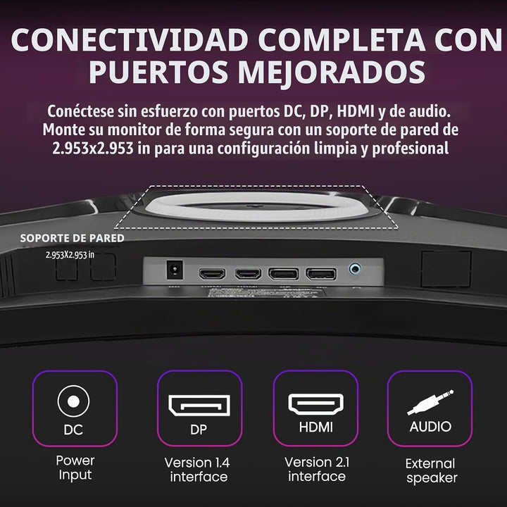 CRUA - Monitor curvo ultra ancho DQHD de 49 pulgadas y 165 Hz, 1500...