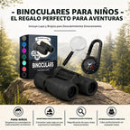 Binoculares para niños – Juguete perfecto para niños pequeños y niñas – Juego extenso que incluye lupa y brújula – Potente aumento 8 x 21 – niños de 3 a 12 años para niños pequeños