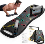 Banco de Flexiones, Tabla Portátil para Flexiones para Hombre, Barra de Flexiones Plegable