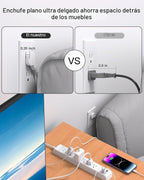 Paquete de 2 cables de extensión de 10 pies con protección contra sobretensiones