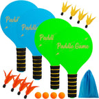 Juego de pelota de remo de playa, juego de bádminton, juegos al aire libre