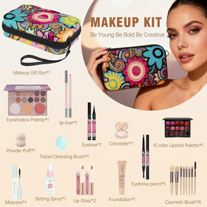 Kit de maquillaje para adolescentes y niñas, juegos de regalo de ma...