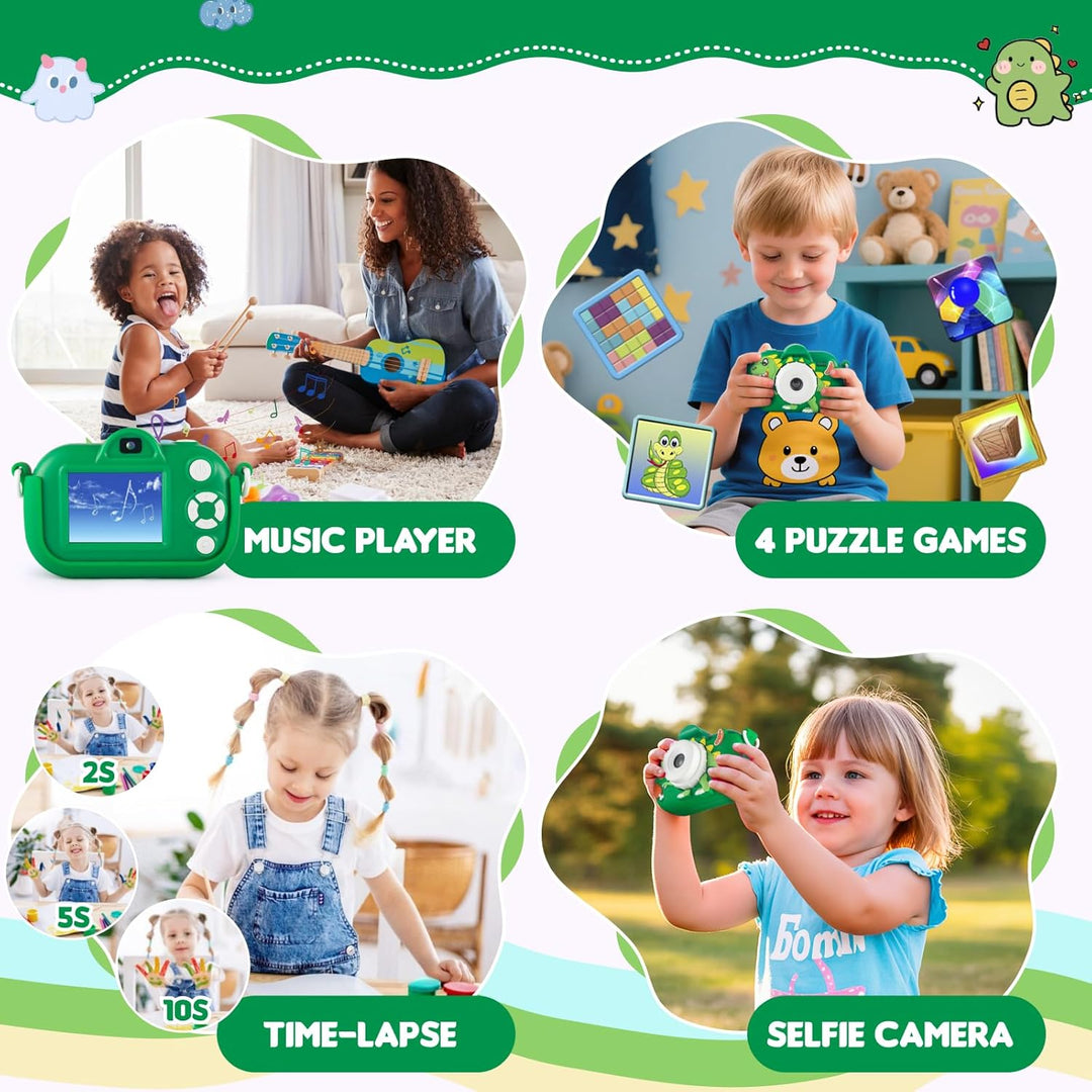 Cámara digital para niños de NBKLS, juguetes para niños pequeños, r...