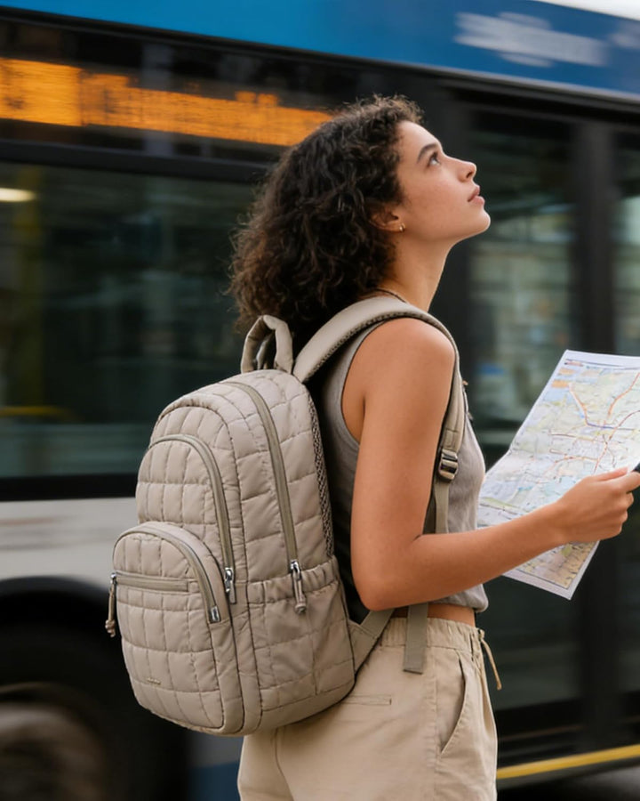 BAGSMART - Mochila para portátil universitaria, mochila de viaje pa...