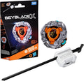 Hasbro Beyblade X Valor Bison FB UX Infinity Starter Pack Set, Takara Tomy Spinning Top (tipo resistencia) y arrancador, juego Battle Spinner, juguete, a partir de 8 años