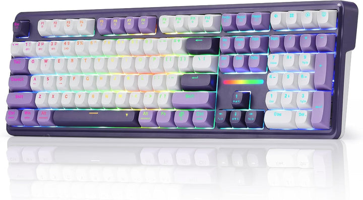 Redragon K745 PRO Teclado de juego inalámbrico con junta RGB, tecla...