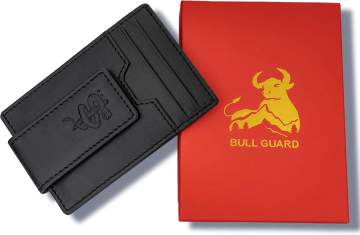 BULL GUARD Cartera magnética para hombre con clip para dinero, hech...