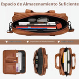 Taygeer Bolsa de cuero para laptop para hombre, maletín de negocios...