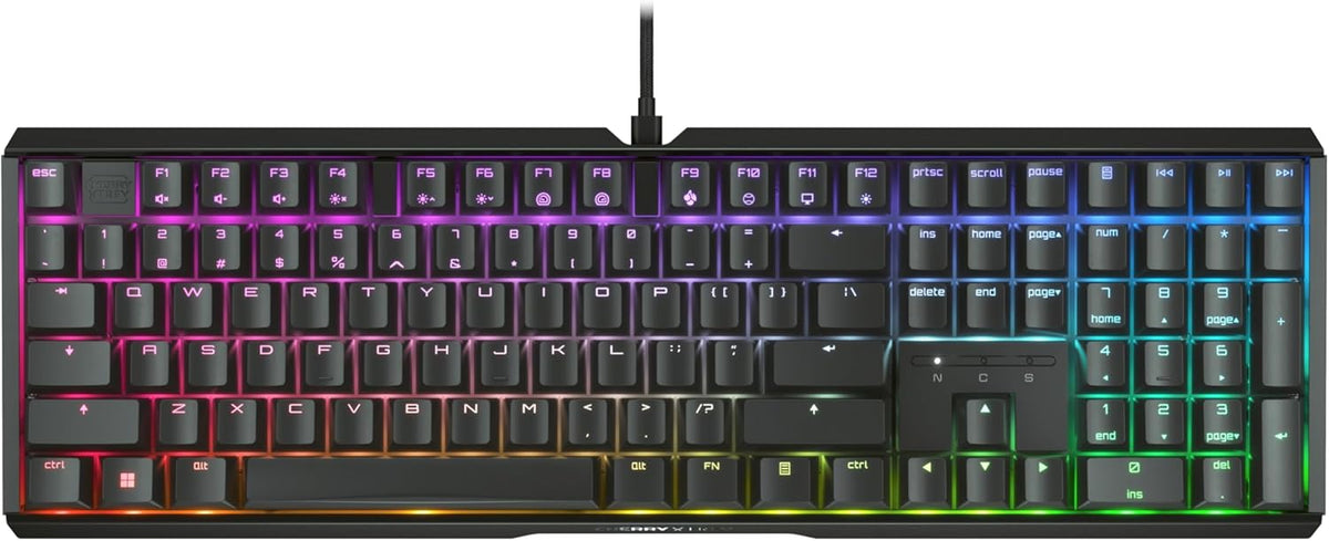 CHERRY XTRFY MX 3.1 Teclado Mecánico Alámbrico Carcasa de Aluminio, Negro, MX2A Silent Red