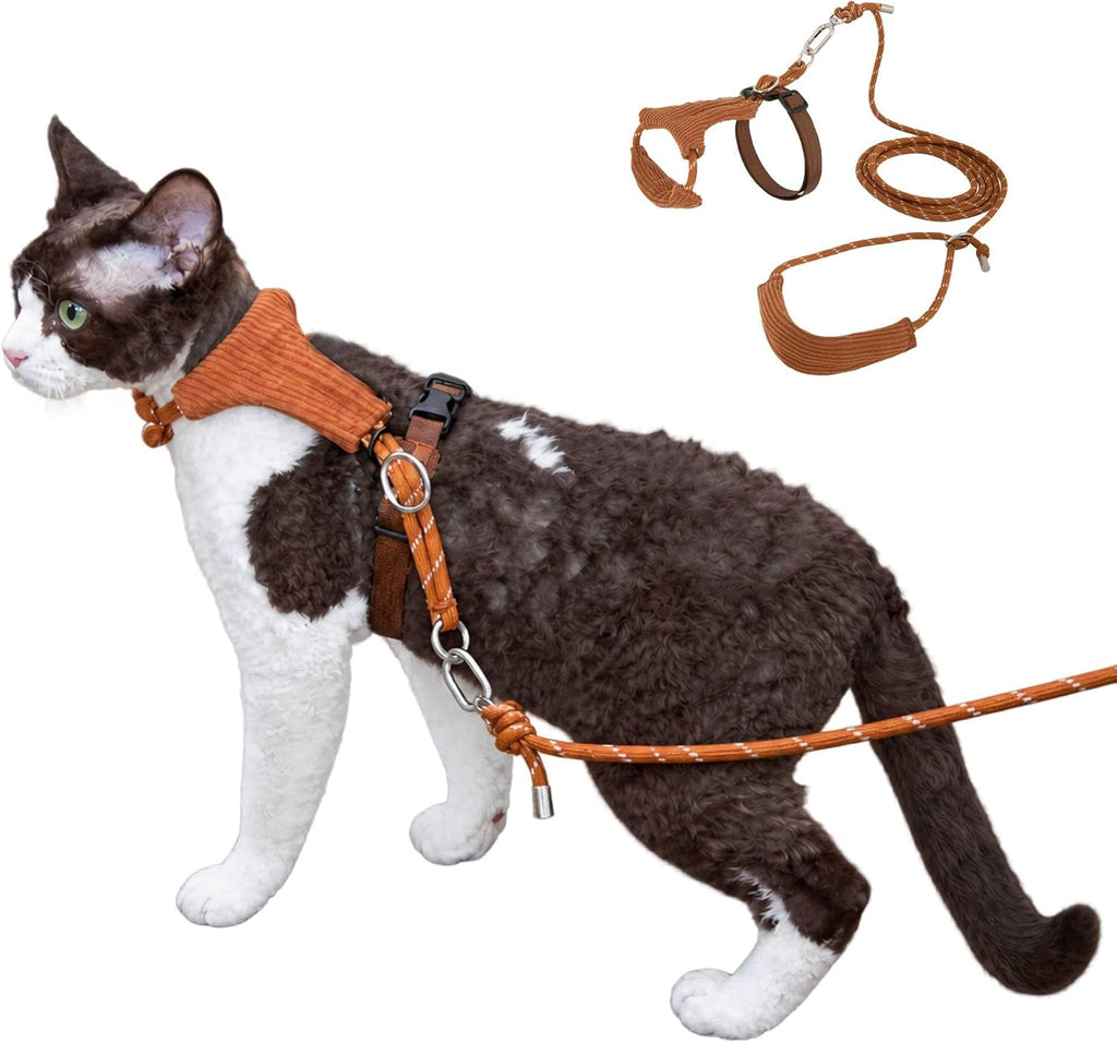 Juego de arnés y correa para gatos, arneses para gatos estilo H a