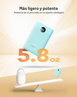 WeeFancy Cargador portátil pequeño de 10000mAh, mini banco de energ...