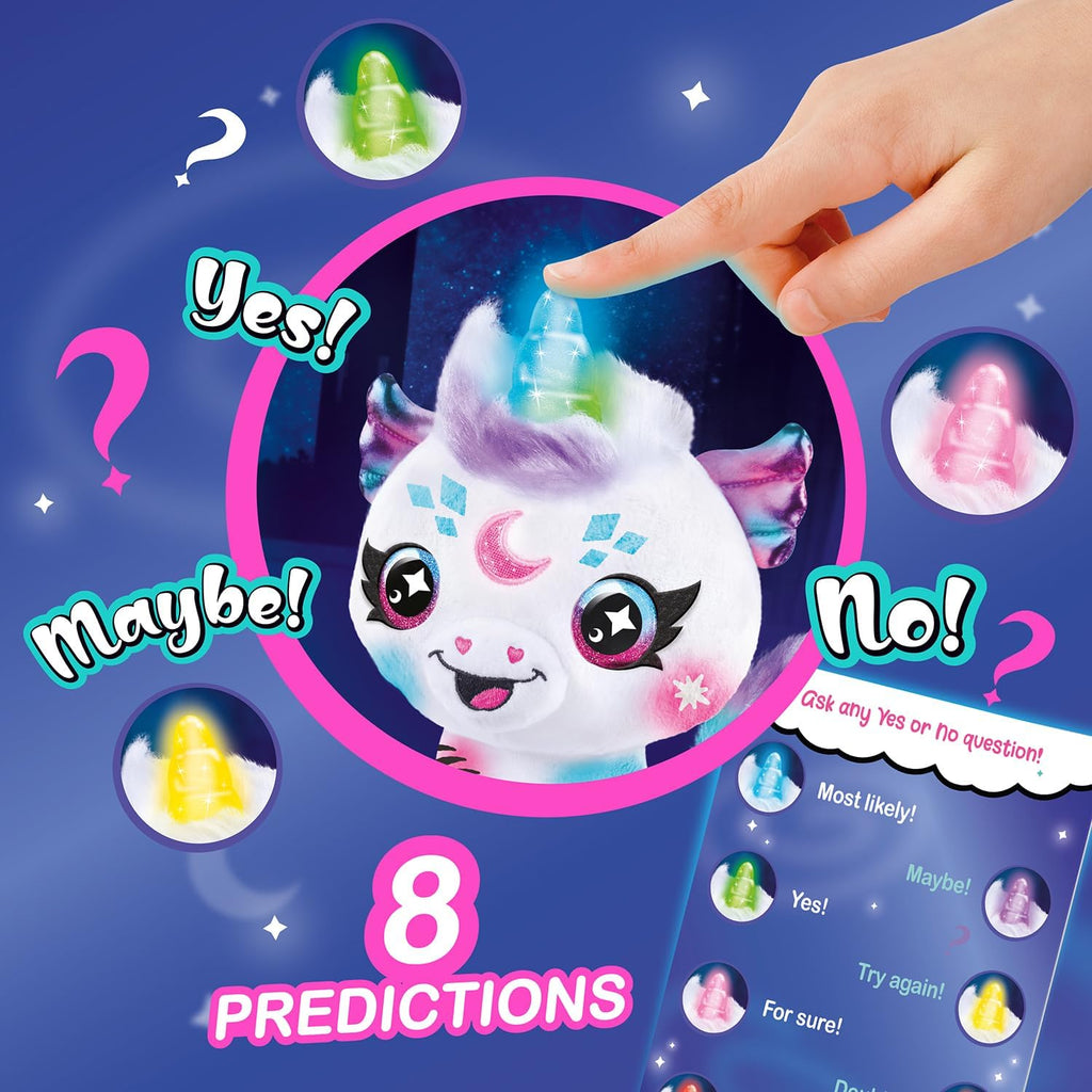Canal Toys Unicornio cósmico con luz de aerógrafo. Decora, lava, repite. Personaliza tu propia felpa de arte en aerosol. Ilumina el cuerno de adivinos. A partir de 6 años