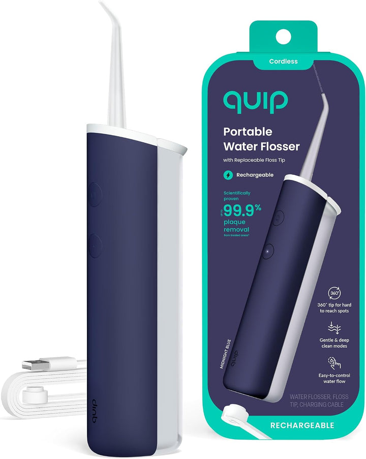 quip Flosser de agua - Irrigador dental inalámbrico con presión aju...
