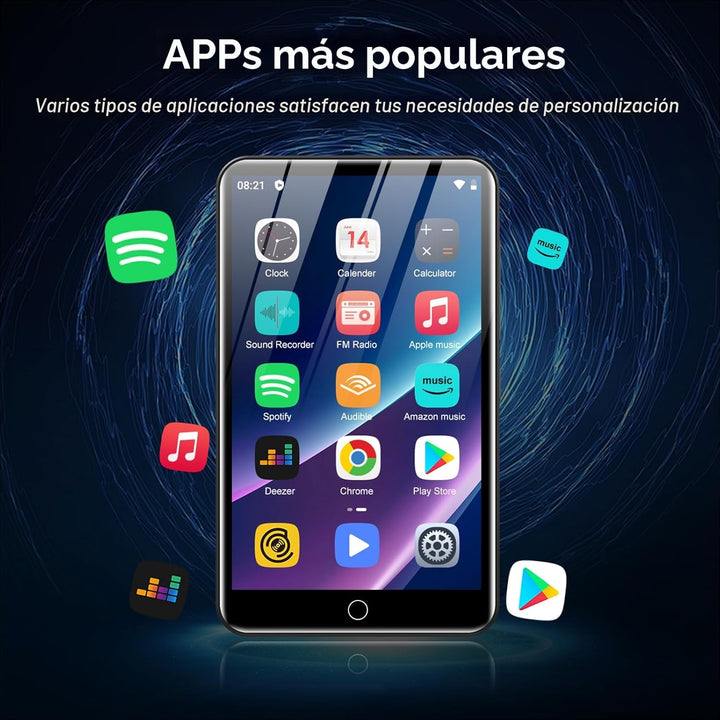 Reproductor de MP3 con Bluetooth y WiFi, 80 GB de almacenamiento y...