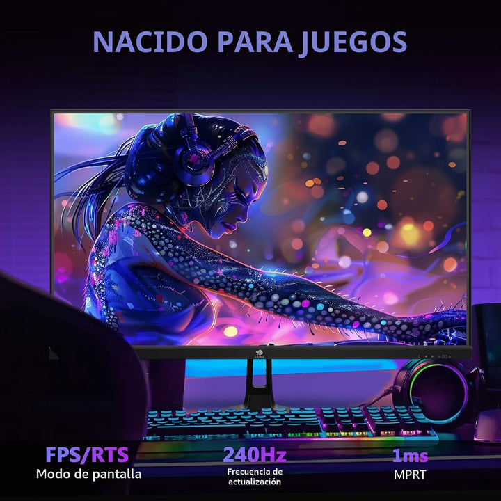 Monitor para juegos Z-Edge de 27 pulgadas, FHD 1080P 240Hz, monitor...