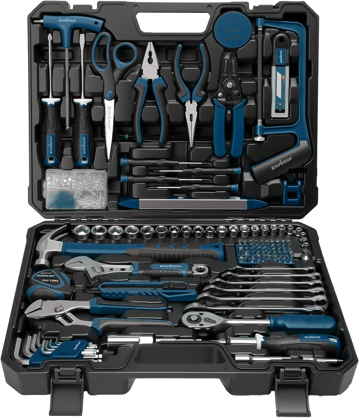 Enventor Juego de herramientas, kit de 220 piezas para el hogar con...